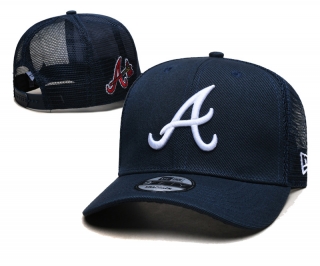 Atlanta Braves MLB 9FIFTY Curved Mesh Snapback Hats 118476