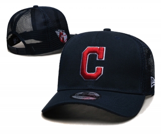 Cleveland Guardians MLB 9FIFTY Curved Mesh Snapback Hats 118481