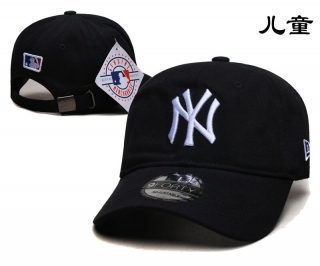 New York Yankees MLB 9FORTY Curved Adjustable Kids Hats 118701