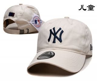 New York Yankees MLB 9FORTY Curved Adjustable Kids Hats 118703