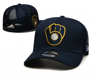 Milwaukee Brewers MLB 9FIFTY Curved Snapback Hats 119067