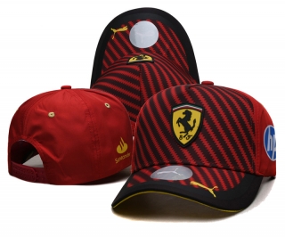 Ferrari Curved Snapback Hats 120203